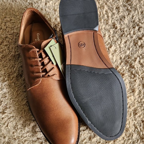 NWT - Men's Brown 10.5 Bryan Flat Dress Shoes - Goodfellow & CO - Picture 5 of 5